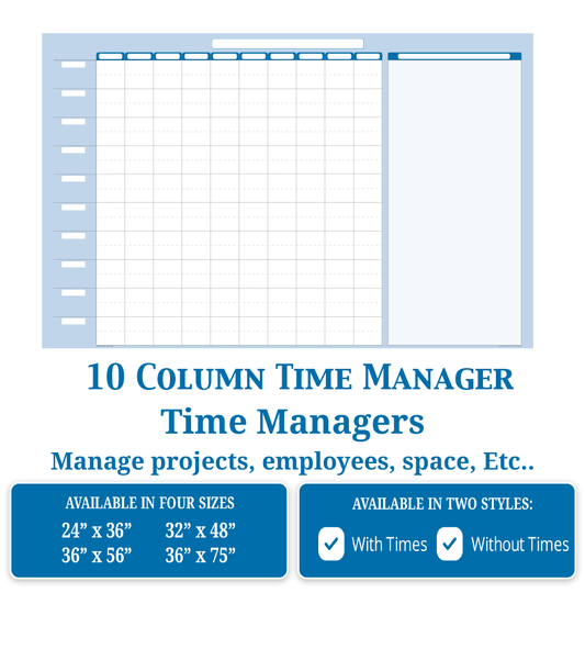 10-Column Time Manager Wall Organizer/Scheduler
