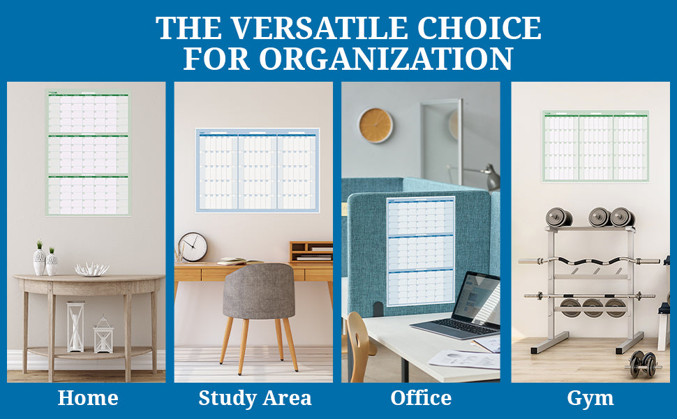 3-Month 90-Day Dry Erasable Wall Calendar