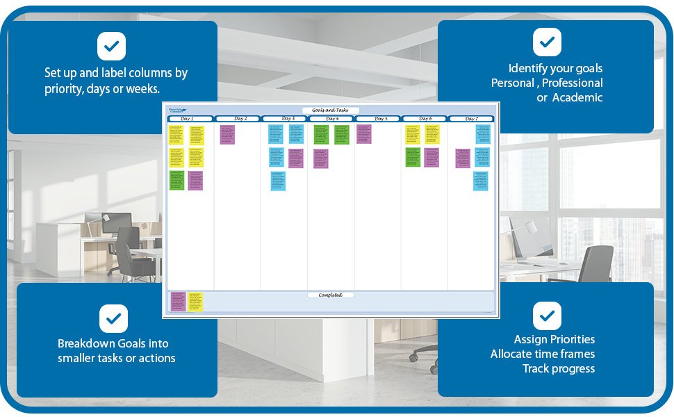 7 Column Goals and Task Manager