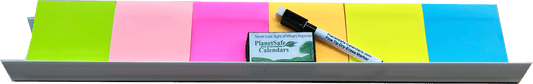 Wall Tray & 3" x 3" Color Coding Sticky-Notes