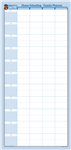Homeschool/Family Erasable Wall Planner 18" x 36"