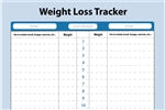 Erasable Wall Weight Loss Tracker