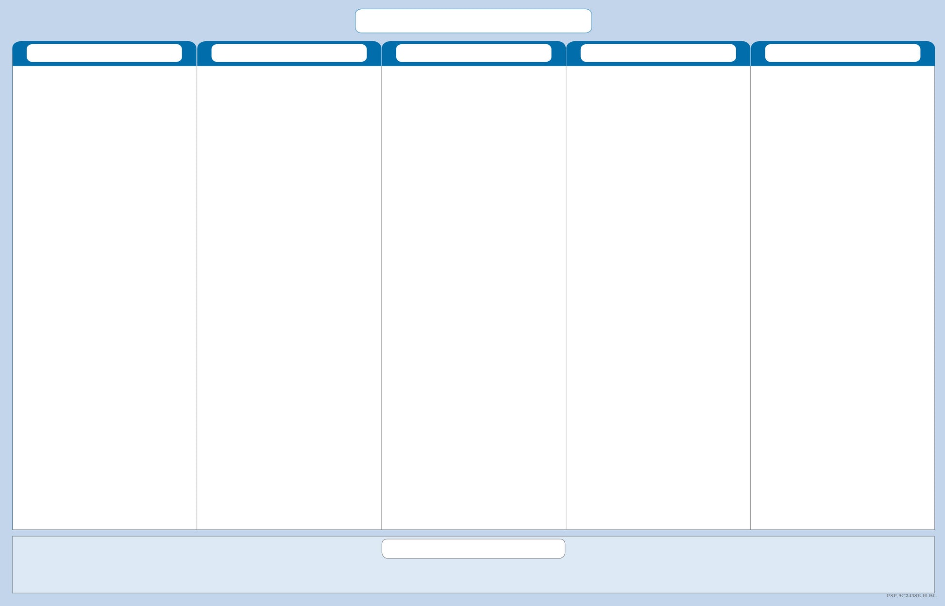 5-Column Task Job Goals Planner Wall Organizer – PlanetSafe Planners ...